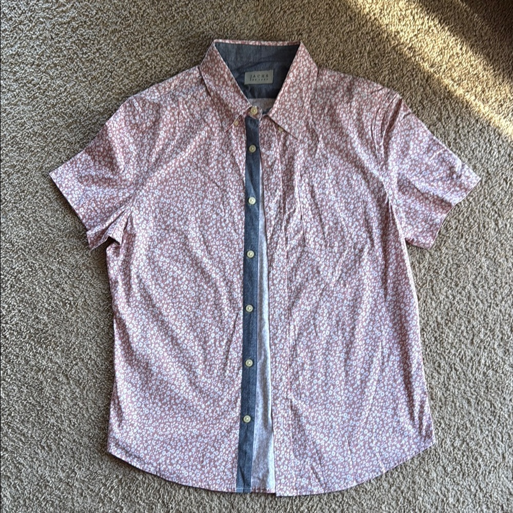 Men's Pink Floral Shirt